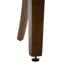 Chaise de salle à manger Aberdeen, velours, jaune clair antique