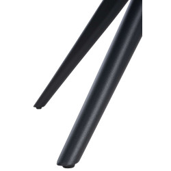 Chaise de salle à manger Vilas, tissu gris foncé