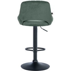 Lot de 2 tabourets de bar Milet velours B vert
