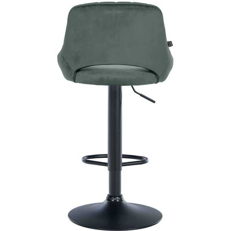 Lot de 2 tabourets de bar Milet velours B vert