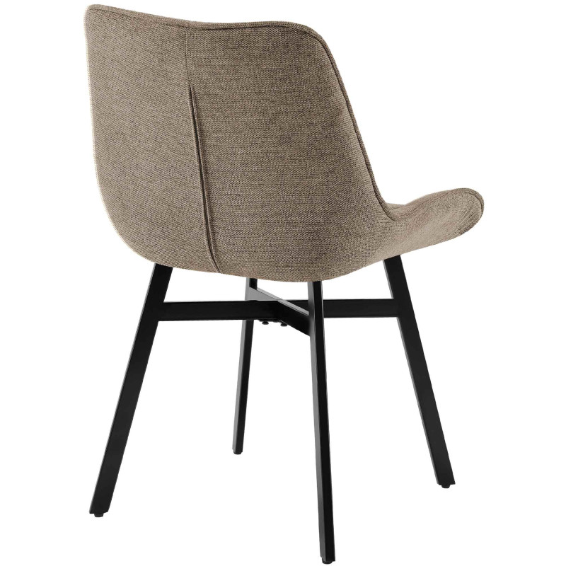 Fauteuil Colby, tissu taupe