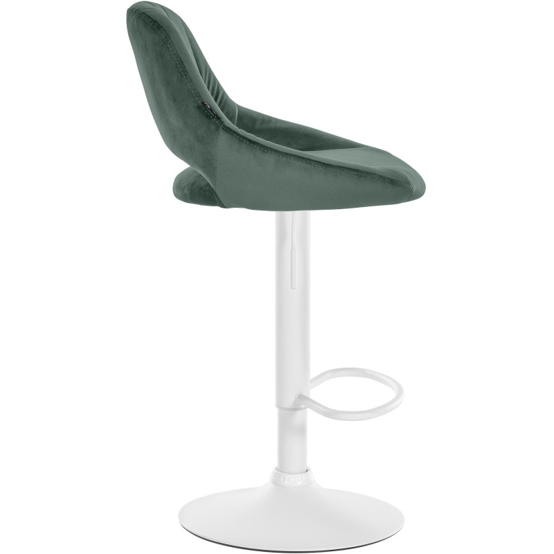 Lot de 2 tabourets de bar Milet velours W vert