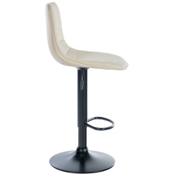 Lot de 2 tabourets de bar Lex simili cuir B crème