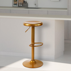 Tabouret de bar doré Williston