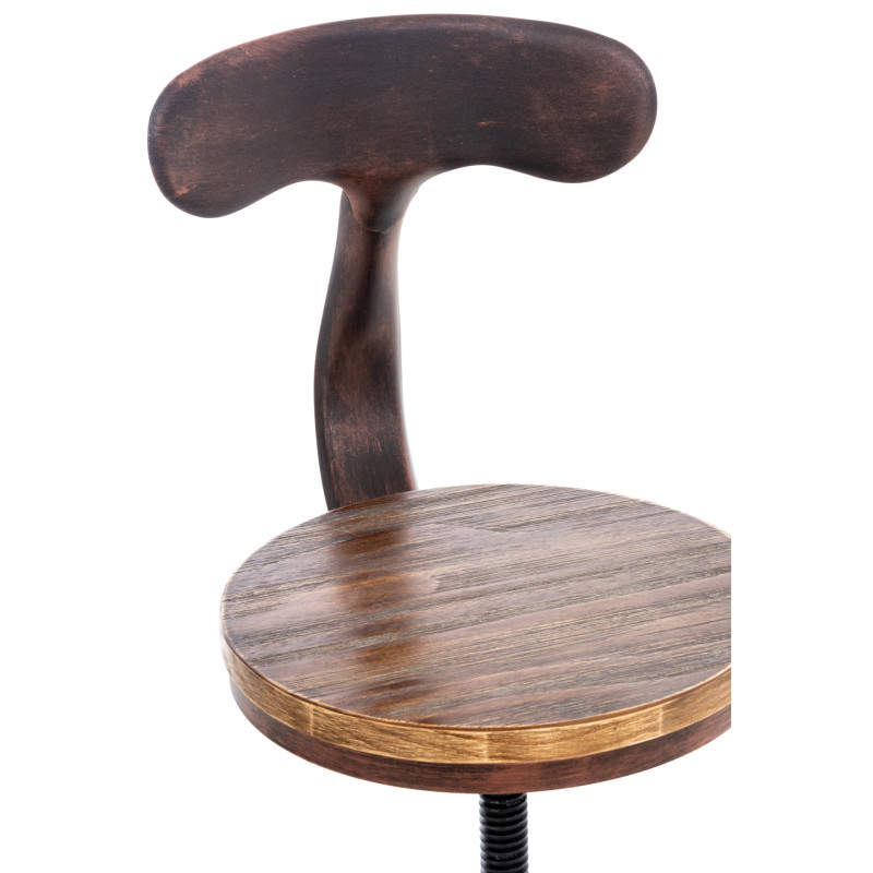 Lot de 2 tabourets de bar Hanam bronze