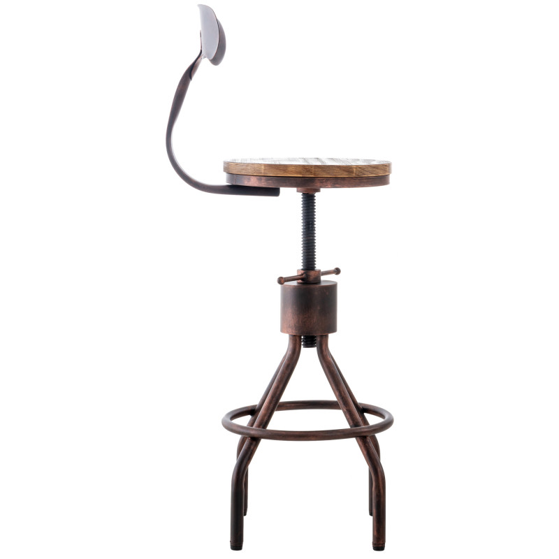 Lot de 2 tabourets de bar Hanam bronze