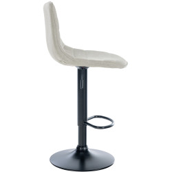 Lot de 2 tabourets de bar Lex tissu B crème