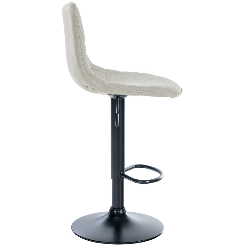 Lot de 2 tabourets de bar Lex tissu B crème