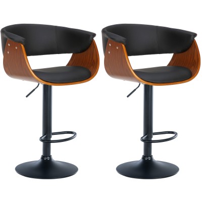 Lot de 2 tabourets de bar Vestal simili cuir