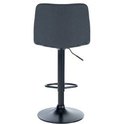 Lot de 2 tabourets de bar Lex tissu B gris foncé