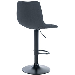 Lot de 2 tabourets de bar Lex tissu B gris foncé