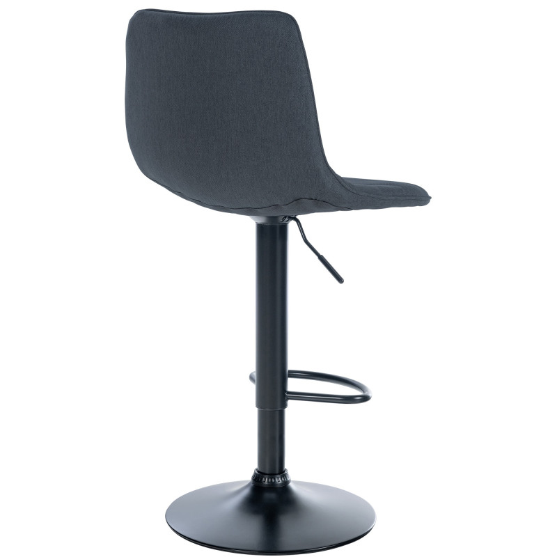 Lot de 2 tabourets de bar Lex tissu B gris foncé