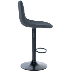 Lot de 2 tabourets de bar Lex tissu B gris foncé
