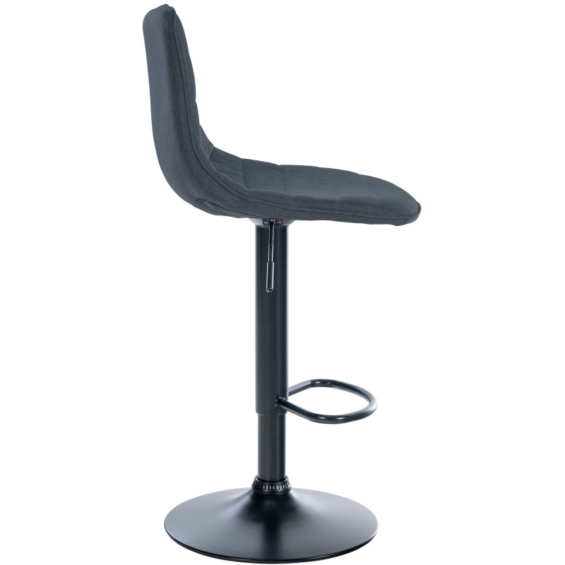 Lot de 2 tabourets de bar Lex tissu B gris foncé