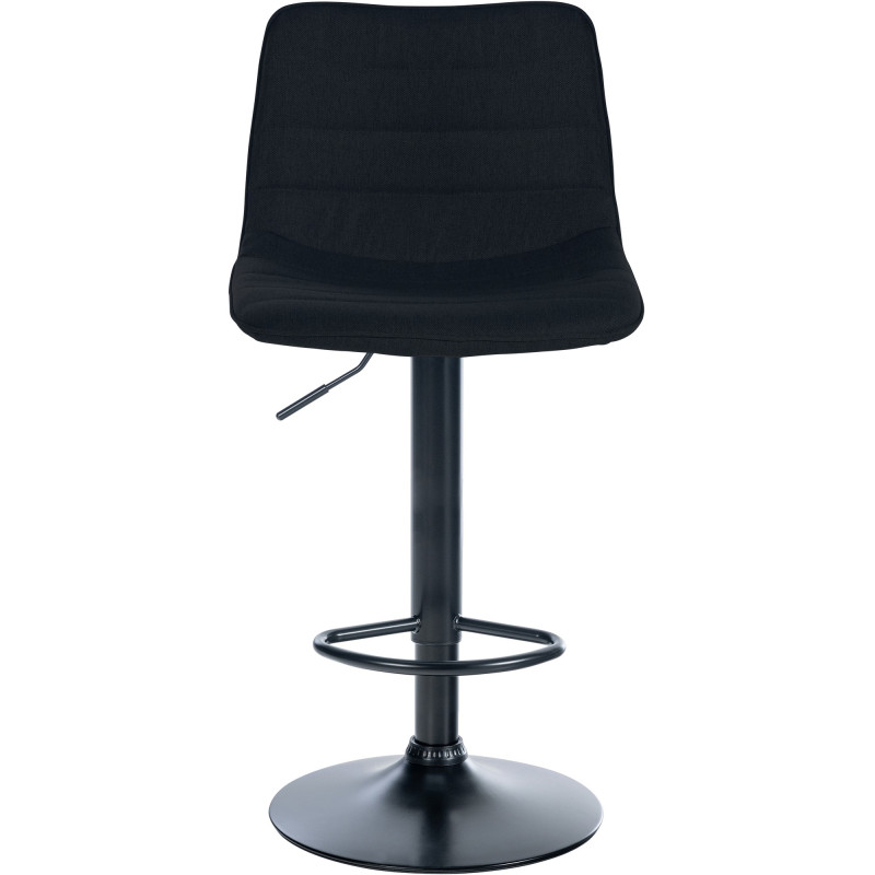Lot de 2 tabourets de bar Lex tissu B noir