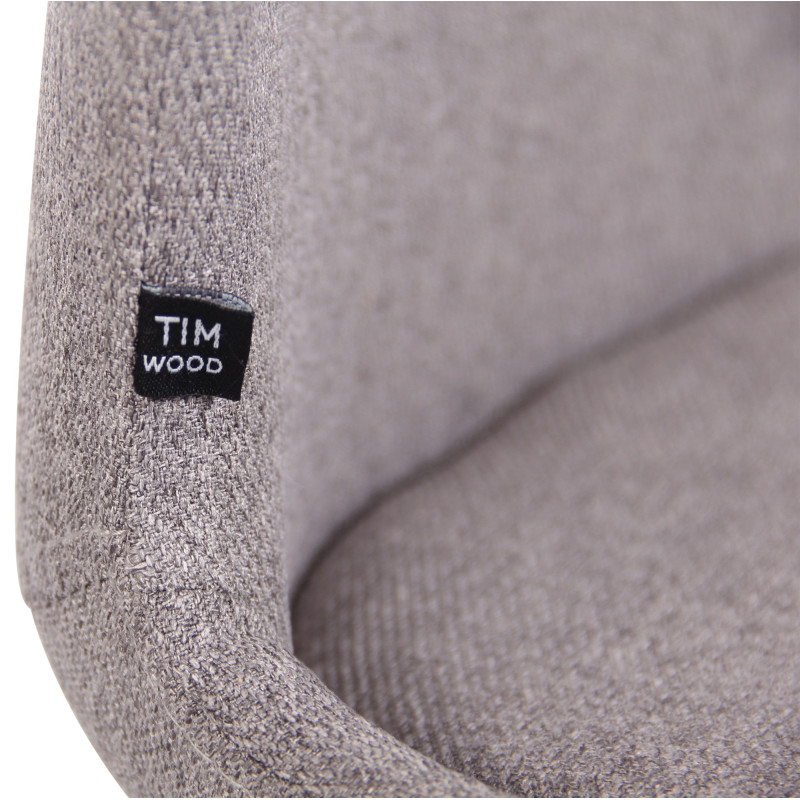 Ensemble de 2 chaises Luna, tissu gris