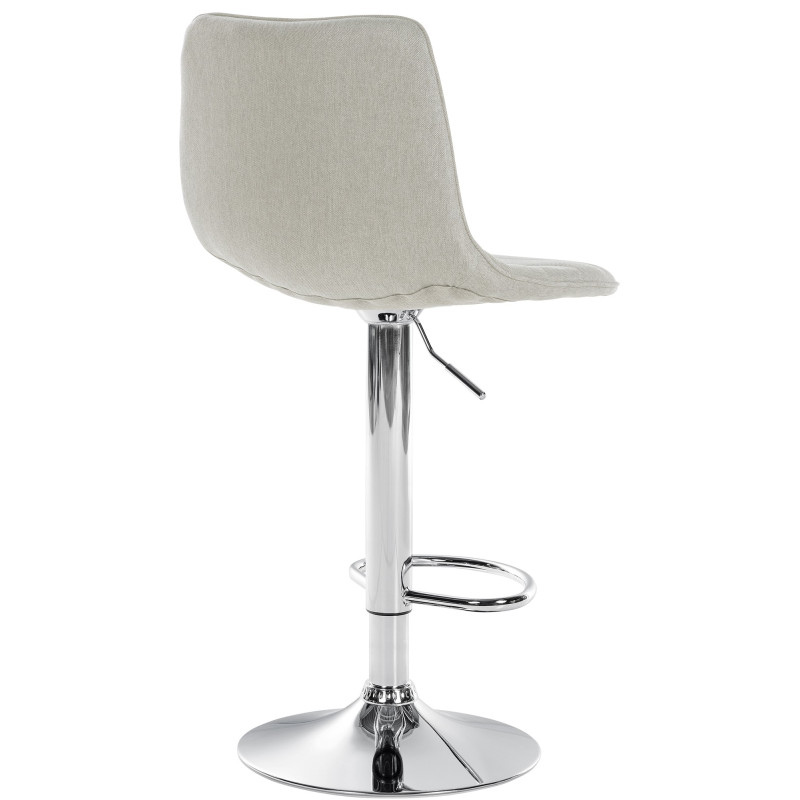 Lot de 2 tabourets de bar Lex tissu C crème