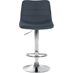 Lot de 2 tabourets de bar Lex tissu C gris foncé