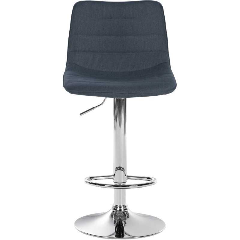 Lot de 2 tabourets de bar Lex tissu C gris foncé