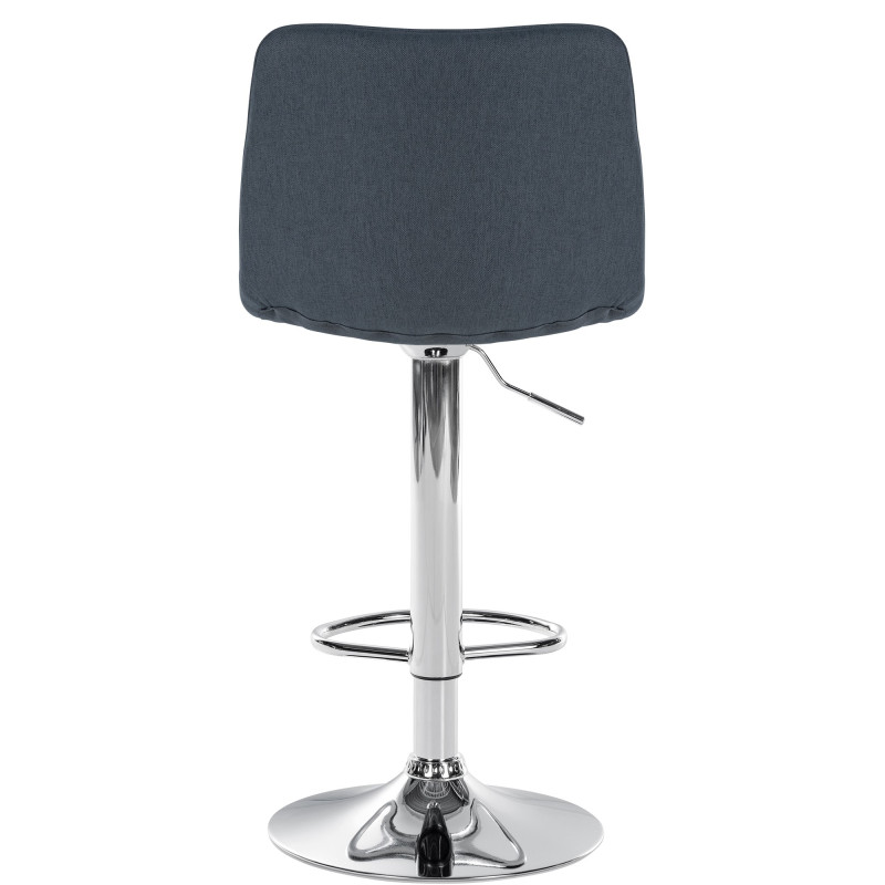 Lot de 2 tabourets de bar Lex tissu C gris foncé