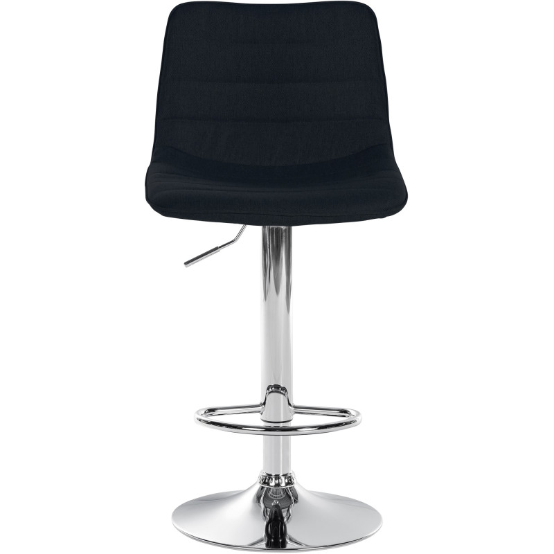 Lot de 2 tabourets de bar Lex tissu C noir