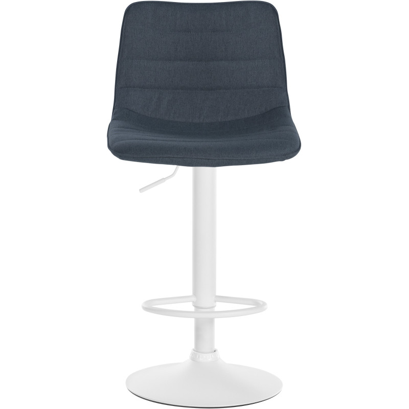 Lot de 2 tabourets de bar Lex tissu W gris foncé