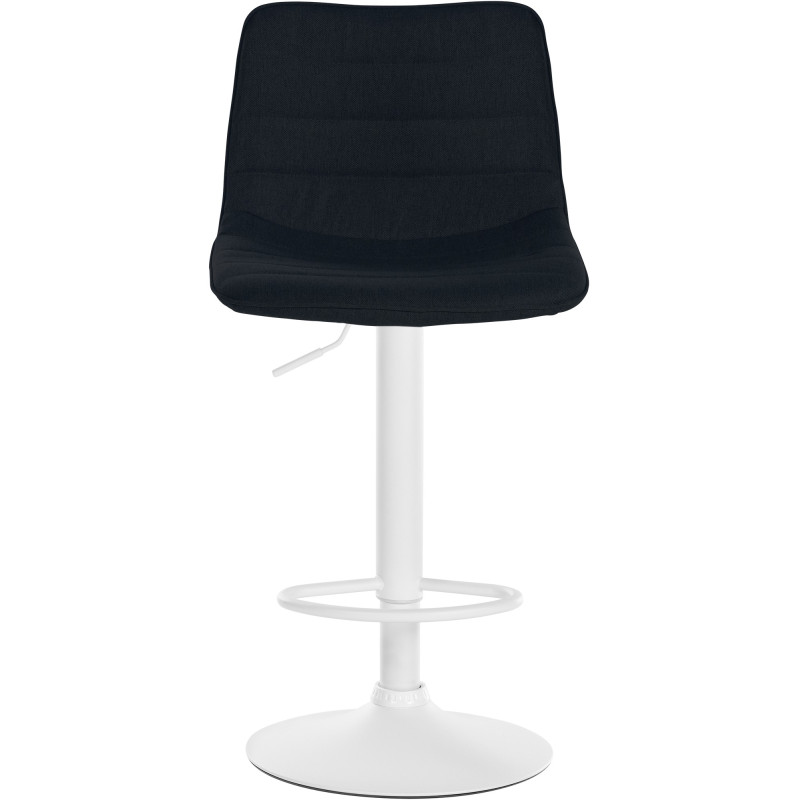 Lot de 2 tabourets de bar Lex tissu W noir