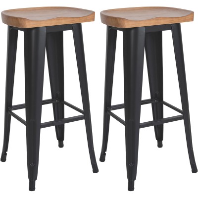 Lot de 2 tabourets de bar Clara