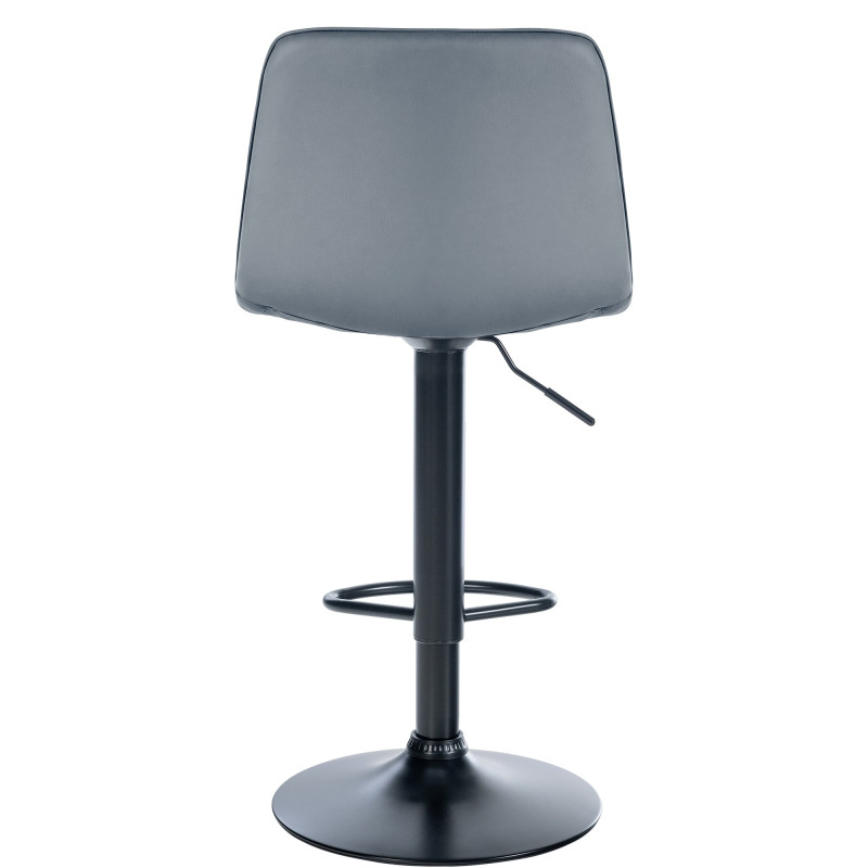 Lot de 2 tabourets de bar Lex simili cuir B gris