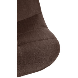 Tabouret de bar Elmore tissu B marron