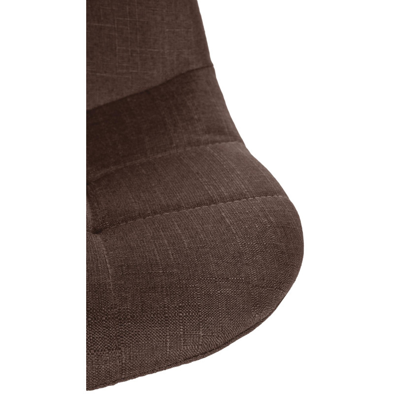 Tabouret de bar Elmore tissu B marron