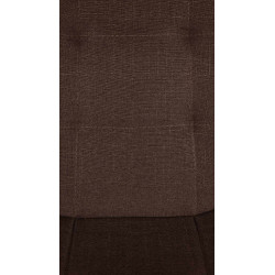 Tabouret de bar Elmore tissu W marron