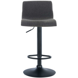 Tabouret de bar Hoover tissu B gris foncé