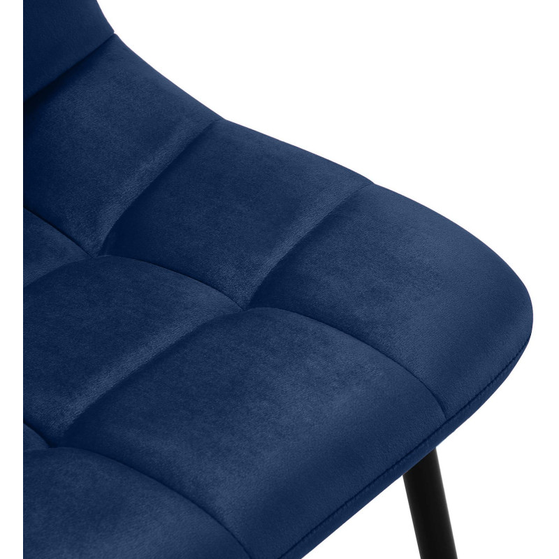 Chaise de salle à manger Antibes bleu foncé