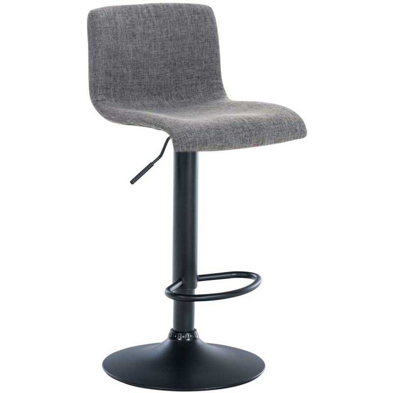 Tabouret de bar Hoover tissu B gris clair