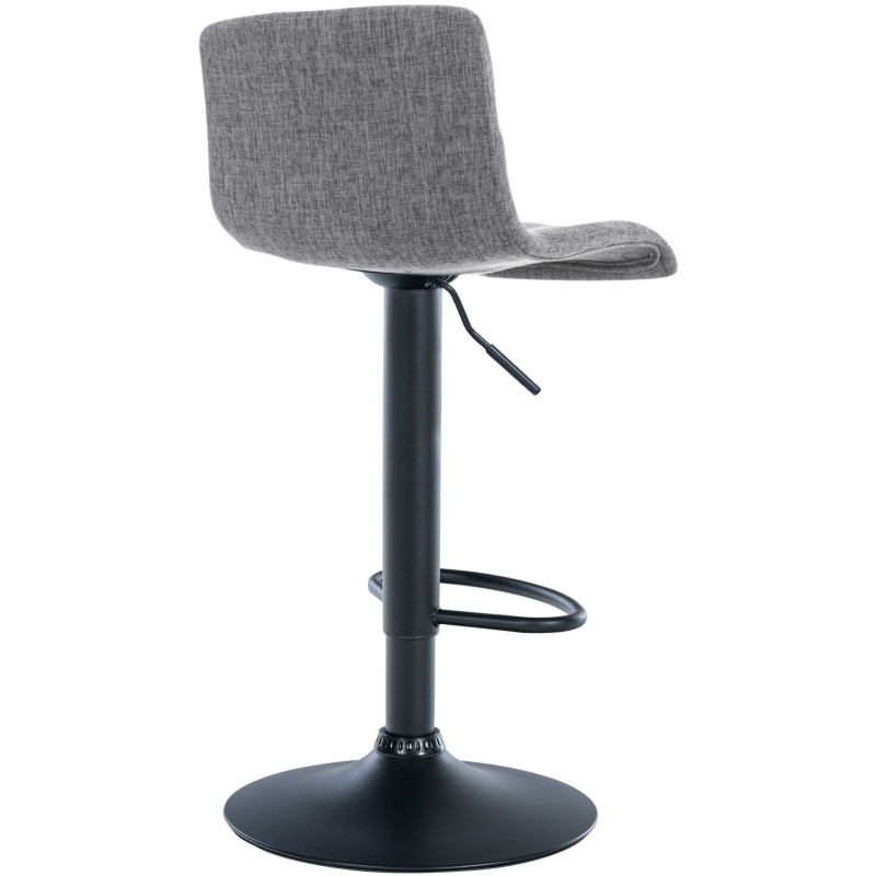 Tabouret de bar Hoover tissu B gris clair