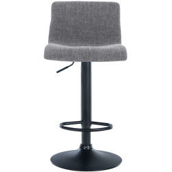 Tabouret de bar Hoover tissu B gris clair