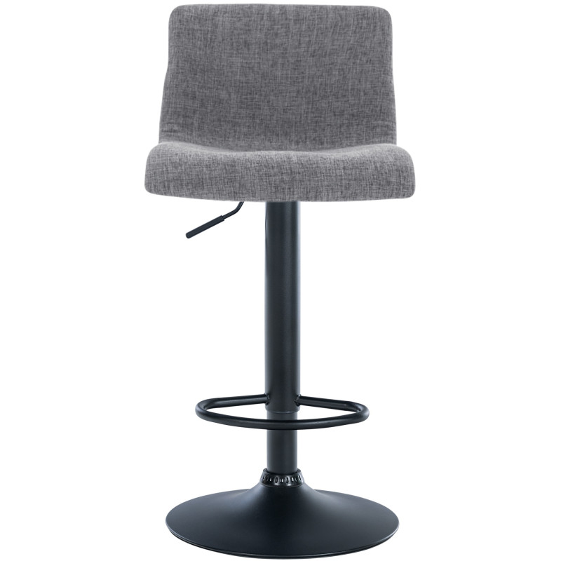 Tabouret de bar Hoover tissu B gris clair
