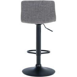 Tabouret de bar Hoover tissu B gris clair