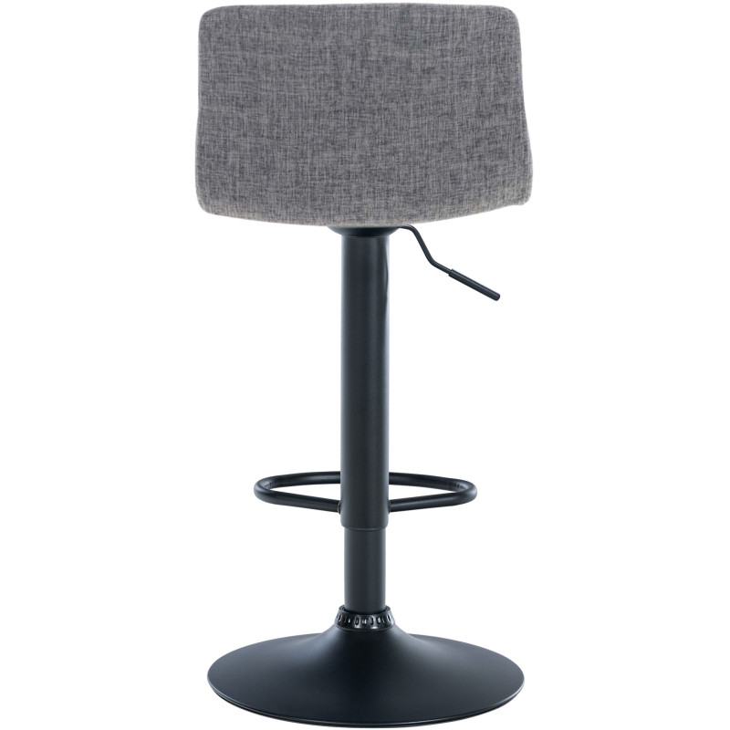 Tabouret de bar Hoover tissu B gris clair