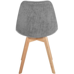 Chaise Linares Cord, grise
