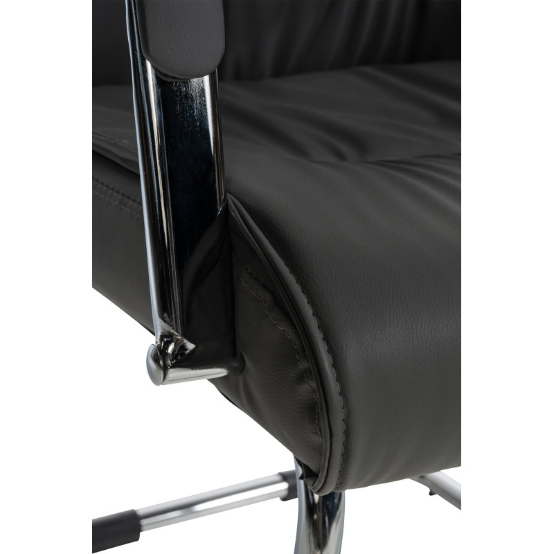 Ensemble de 2 chaises visiteurs gris Sievert