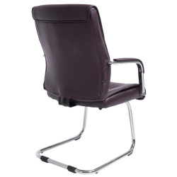 Ensemble de 2 chaises visiteurs Sievert marron