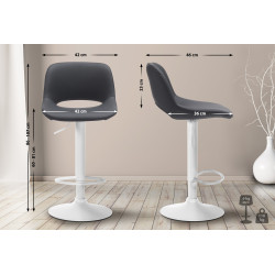 Lot de 2 tabourets de bar...