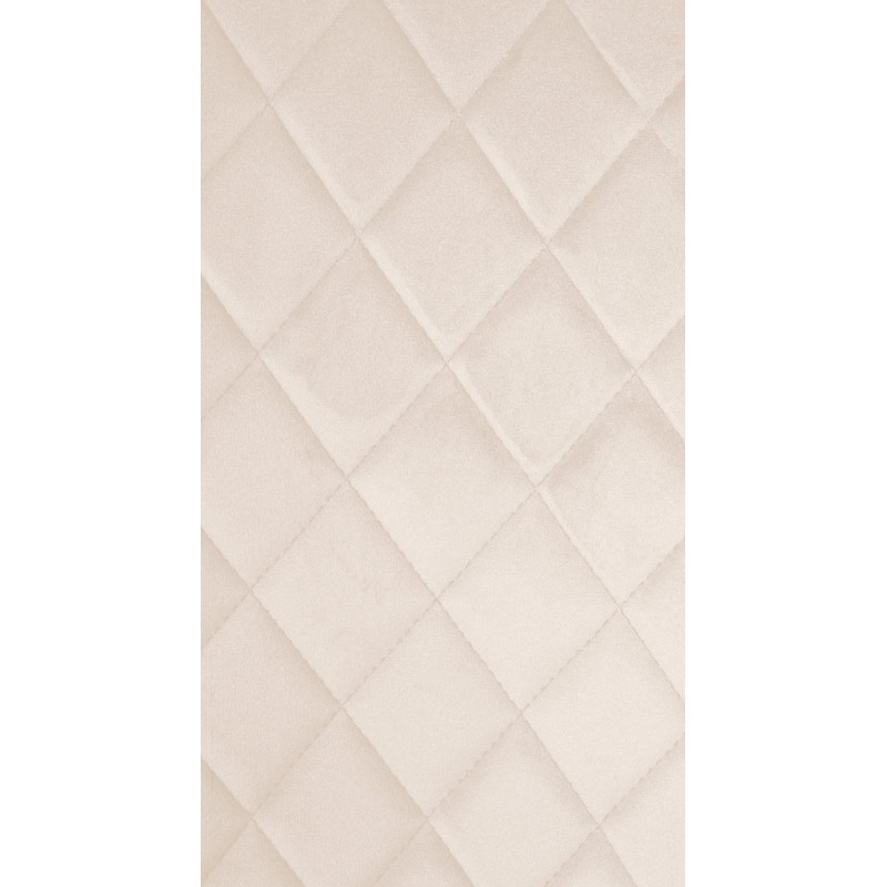 Ensemble de 4 chaises Telde en velours crème