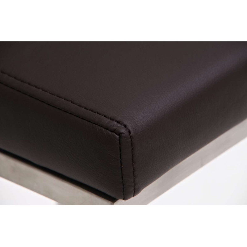 Tabouret de bar Panama E similicuir marron
