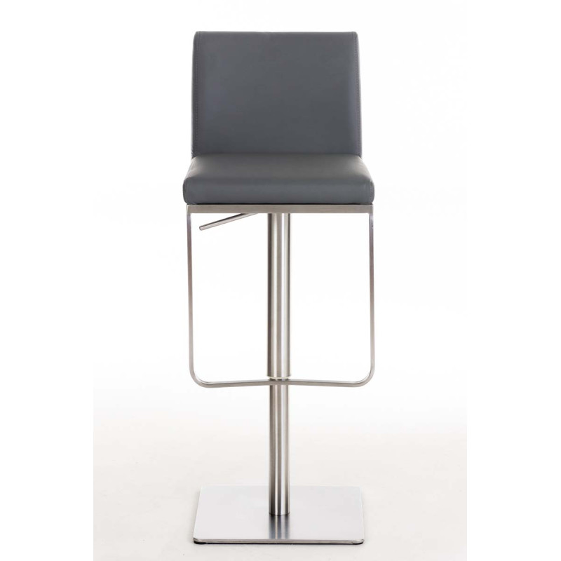 Tabouret de bar Panama E en similicuir gris