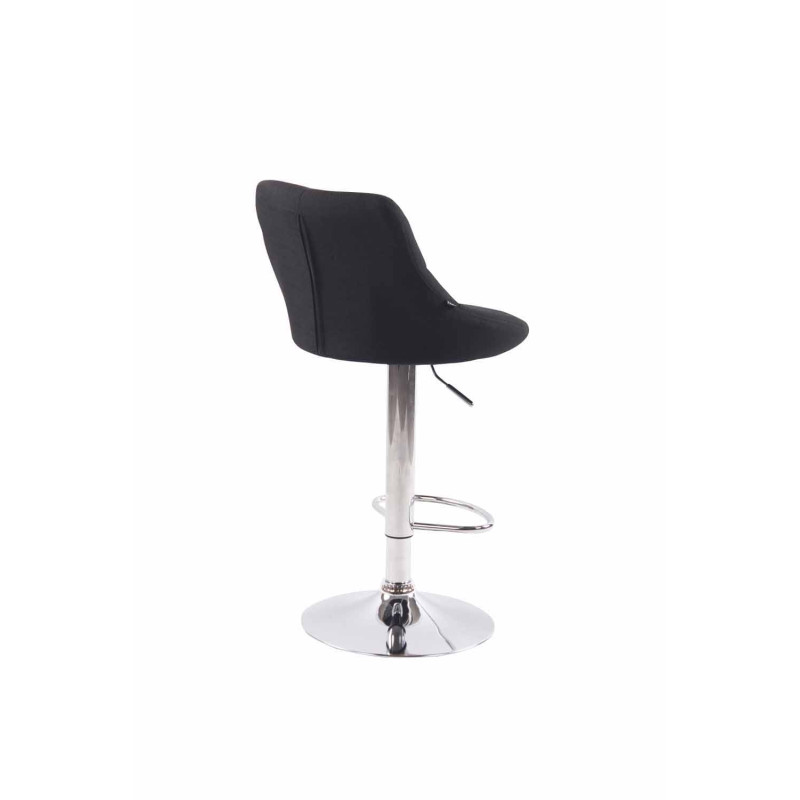 Lot de 2 tabourets de bar Lazio tissu C noir