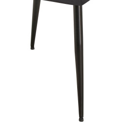 Ensemble de 2 chaises de salle à manger Emia en velours noir