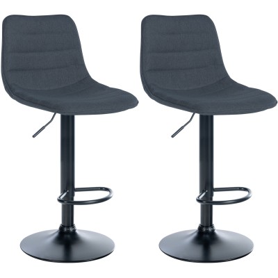 Lot de 2 tabourets de bar Lex tissu B